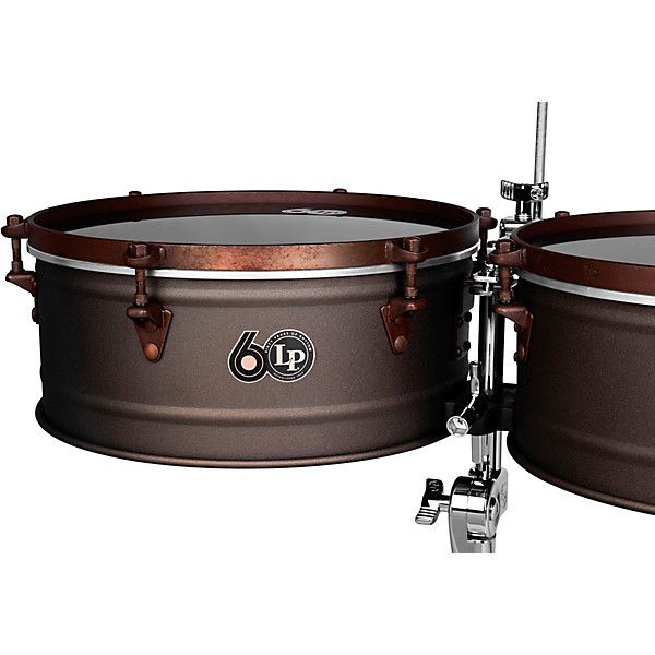 LP LP 60th Anniversary Timbales with Rustic Bronze hardware 14 in./15 in. Antique Bronze Finish