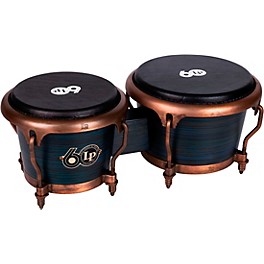 LP LP 60th Anniversary Fiberglass Bongos Set with Rustic Bronze hardware Roasted Hazel Finish