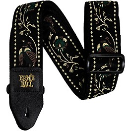 Ernie Ball Classic Jacquard Polypro Guitar Strap Black Pheasant 2 in.