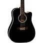 Takamine EF381DX 12-String Dreadnought Cutaway Acoustic-Electric Guitar Black thumbnail