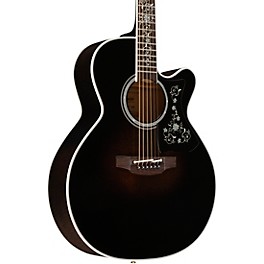 Takamine EF450C NEX Thermal Top Acoustic-Electric Guitar Transparent Black Burst