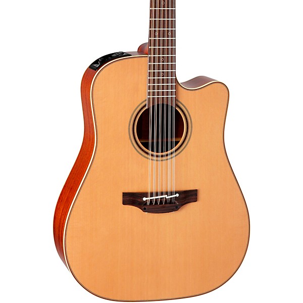 Takamine P3DC 12-String Pro Series Dreadnought Cutaway Acoustic-Electric Guitar Natural