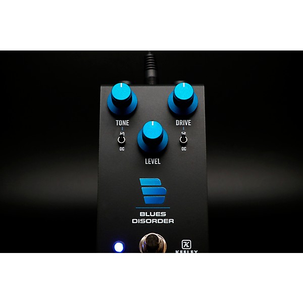 Keeley Blues Disorder Overdrive & Distortion Effects Pedal Black/Blue