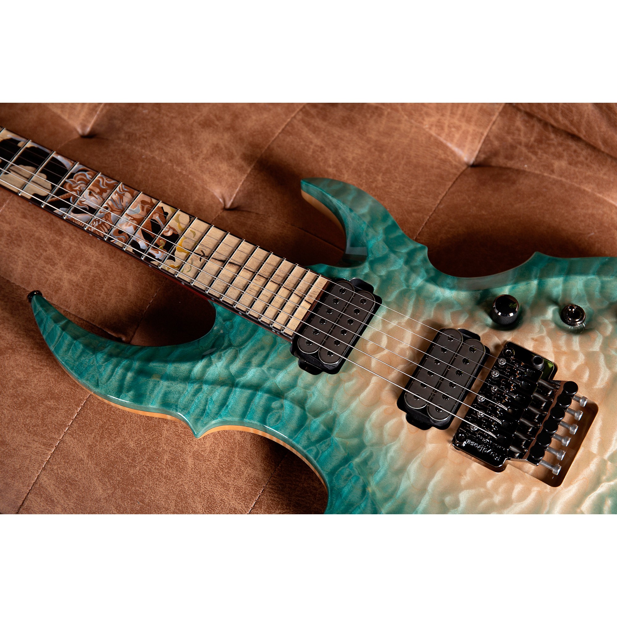 Platinum ESP FRX CTM FR Electric Guitar Apex Green Burst | Guitar 