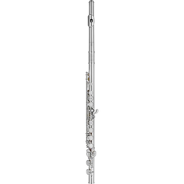 Wm. S Haynes Amadeus Student Flute: silver-plated headjoint, body, and mechanism, plateau keys, French pointed arms, offse...