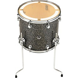 DW DWe Wireless Acoustic/Electronic Convertible Floor Tom with Legs 14 x 12 in. Finish Ply Black Galaxy