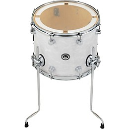 DW DWe Wireless Acoustic/Electronic Convertible Floor Tom with Legs 14 x 12 in. Finish Ply White Marine Pearl