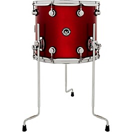 ... DW DWe Wireless Acoustic/Electronic Convertible Floor Tom with Legs 14 x 12 in. Lacquer Custom Specialty Black Cherry Metallic