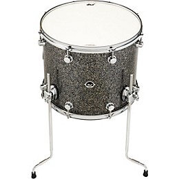 DW DWe Wireless Acoustic/Electronic Convertible Floor Tom with Legs 16 x 14 in. Finish Ply Black Galaxy