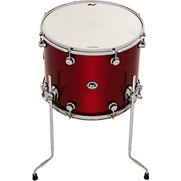 DW DWe Wireless Acoustic/Electronic Convertible Floor Tom with Legs 16 x 14 in. Lacquer Custom Specialty Black Cherry Metallic