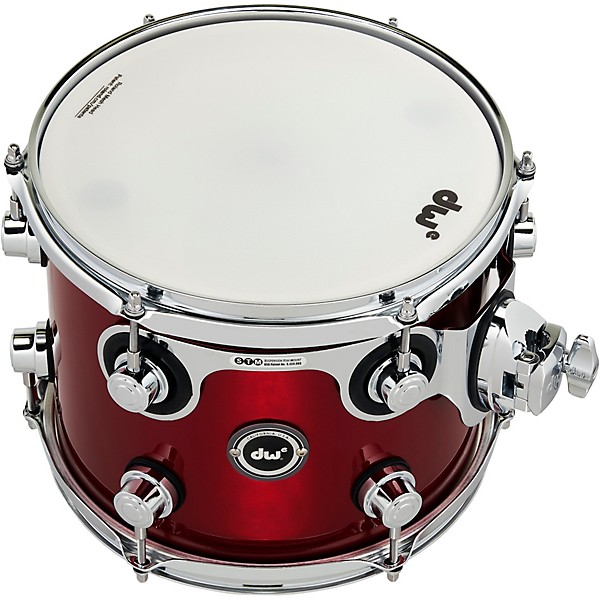 DW DWe Wireless Acoustic/Electronic Convertible Tom with STM 10 x 8 in. Lacquer Custom Specialty Black Cherry Metallic