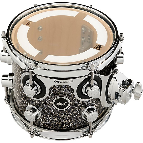DW DWe Wireless Acoustic/Electronic Convertible Tom with STM 8 x 7 in. Finish Ply Black Galaxy