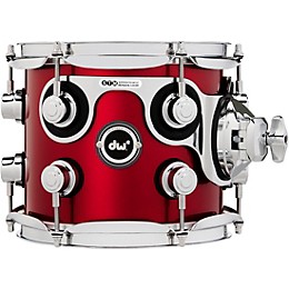 DW DWe Wireless Acoustic/Electronic Convertible Tom with STM 8 x 7 in. Lacquer Custom Specialty Black Cherry Metallic