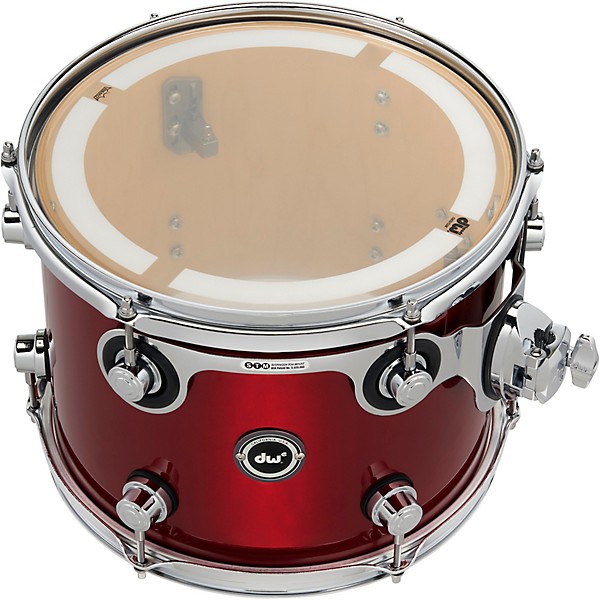 DW DWe Wireless Acoustic/Electronic Convertible Tom with STM 12 x 9 in. Lacquer Custom Specialty Black Cherry Metallic