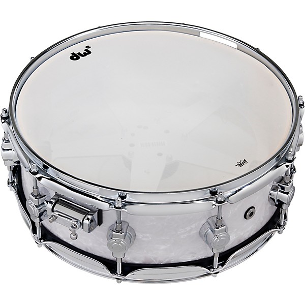 DW DWe Wireless Acoustic/Electronic Convertible Snare Drum 14 x 5 in. Finish Ply White Marine Pearl