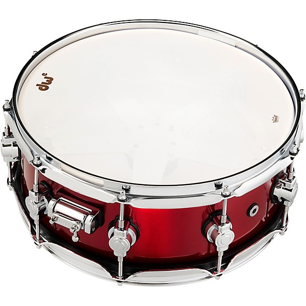 DW DWe Wireless Acoustic/Electronic Convertible Snare Drum 14 x 5 in. Lacquer Custom Specialty Black Cherry Metallic