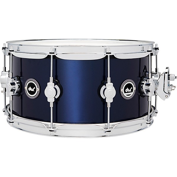 DW DWe Wireless Acoustic/Electronic Convertible Snare Drum 14 x 6.5 in. Lacquer Custom Specialty Midnight Blue Metallic