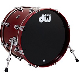 DW DWe Wireless Acoustic/Electronic Convertible Bass Drum 20 x 14 in. Lacquer Custom Specialty Black Cherry Metallic