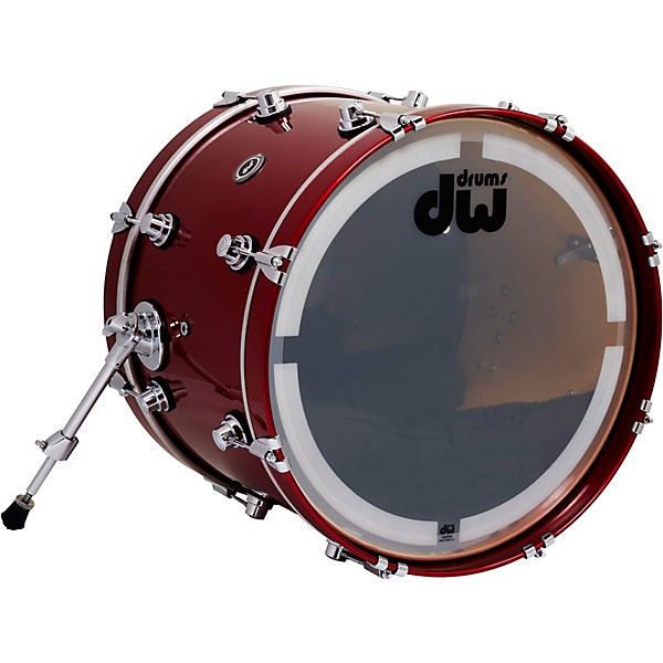 DW DWe Wireless Acoustic/Electronic Convertible Bass Drum 20 x 14 in. Lacquer Custom Specialty Black Cherry Metallic
