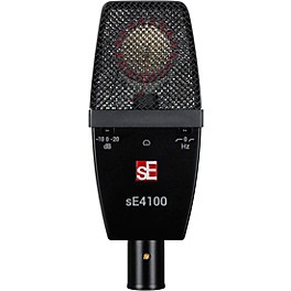 sE Electronics sE 4100 Large Diaphragm Cardioid Condenser Microphone w/Mount and Case Black