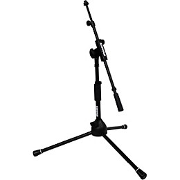 Shure Low Profile Tripod Mic Stand with Adjustable Height and Telescoping Boom Black