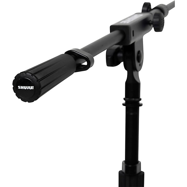 Shure Low Profile Tripod Mic Stand with Adjustable Height and Telescoping Boom Black