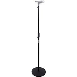 Shure Round Base Mic Stand with Standard Height Adjustable Twist Clutch - 10" Base Black