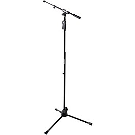 Shure Deluxe Tripod Mic Stand with Telescoping Boom and Pistol Grip One-Handed Clutch Black