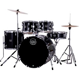 Mapex Comet 5-Piece Complete Drum Kit With 22" Bass Drum Dark Black
