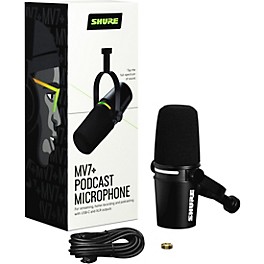 Shure MV7+ Podcast Microphone Black Shure MV7+ Podcast Microphone Black