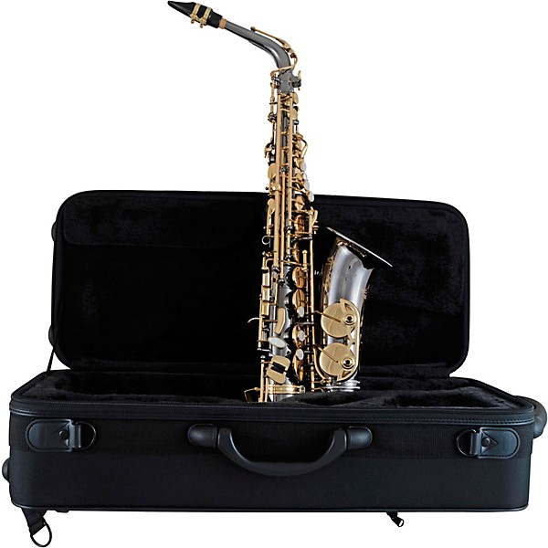 Selmer Selmer Alto Saxophone, Lacquer Finish, Lightweight Case, Selmer R402 Mouthpiece Black Nickel Body Gold Lacquer Keys