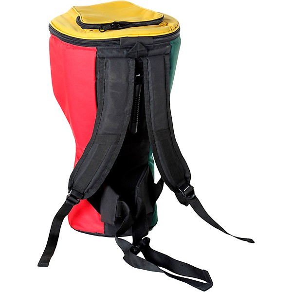 X8 Drums Heavy Duty Djembe Backpack Bag XXL Rasta