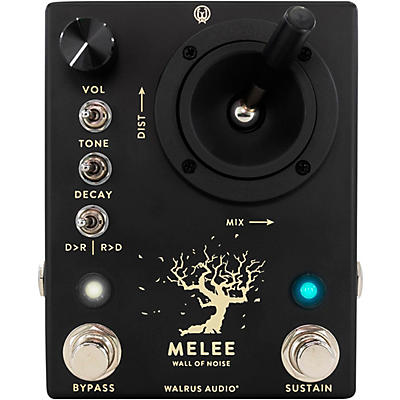 Walrus Audio Melee Wall Of Noise Reverb And Distortion Effects Pedal Black for sale