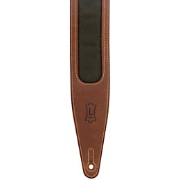 Levy's Voyager Pro Leather Guitar Strap Green 2.5 in.