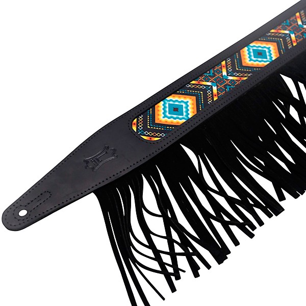Levy's The Crazy Horse Outlaw Guitar Strap Black 2.5 in.
