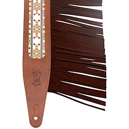 Levy's The Crazy Horse Outlaw Guitar Strap Brown 2.5 in.