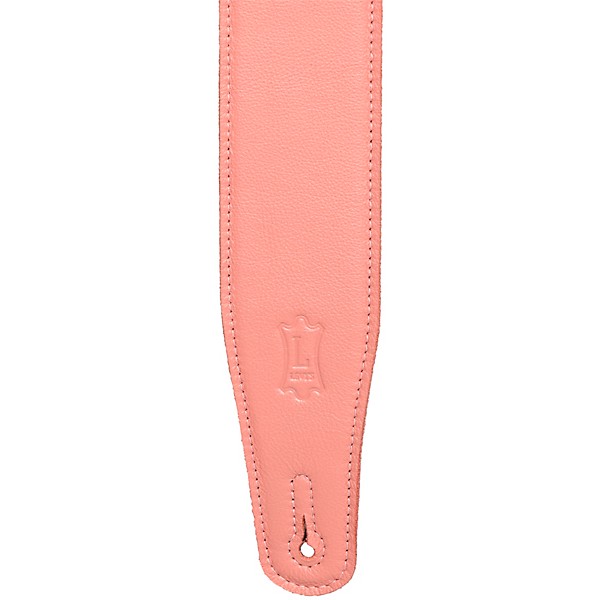 Levy's Pastel Leather Guitar Strap Salmon 2.5 in.