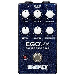 Wampler Ego 76 Compressor Effects Pedal Blue Sparkle
