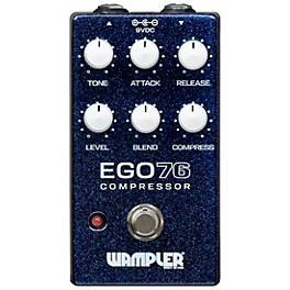 Wampler Ego 76 Compressor Effects Pedal Blue Sparkle