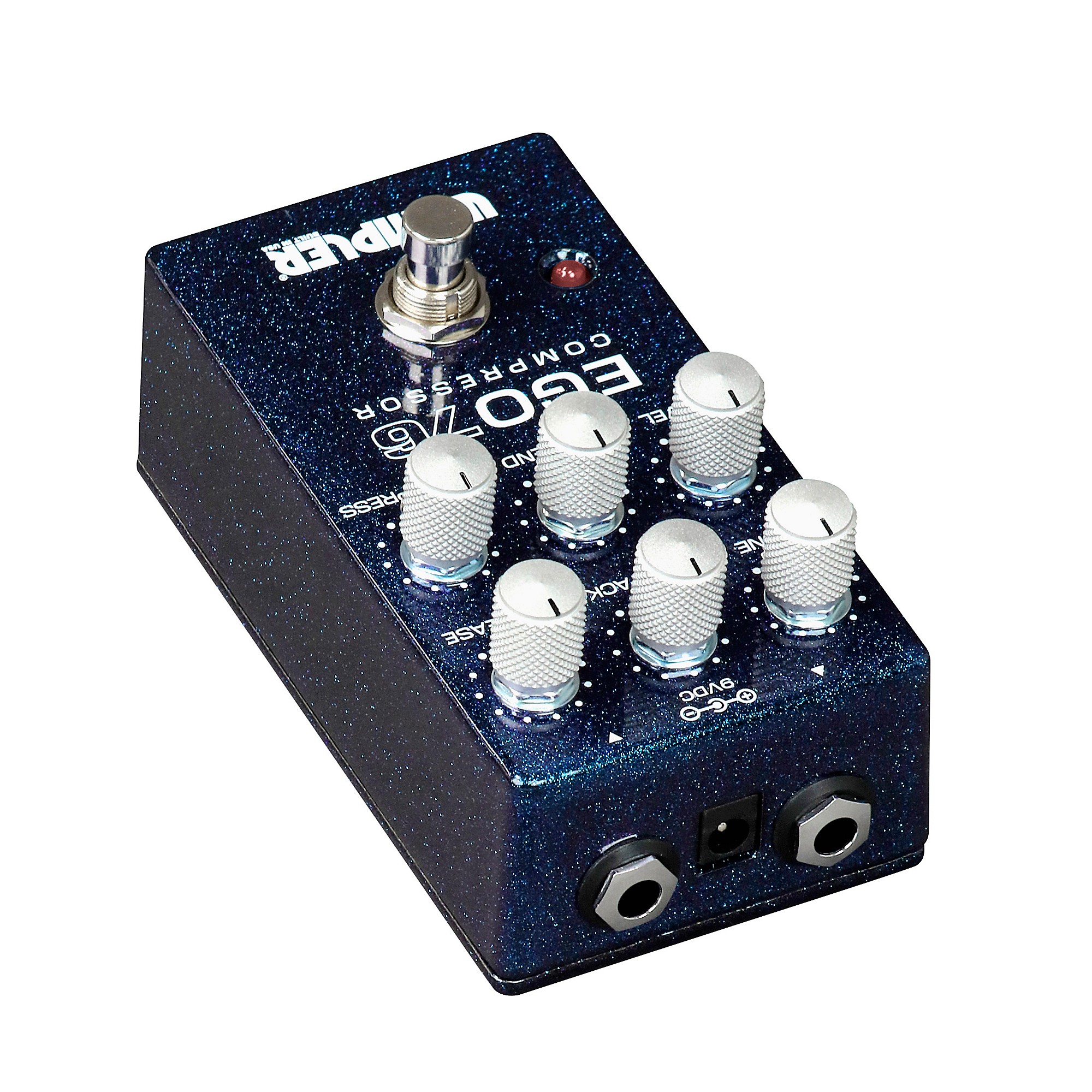Wampler Ego 76 Compressor Effects Pedal Blue Sparkle Wampler Ego 76 Compressor Effects Pedal Blue Sparkle