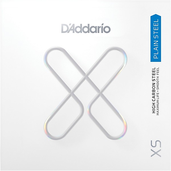 D'Addario XS Plain Steel Singles 0.0155
