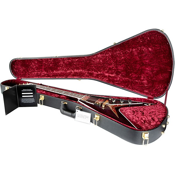 Gibson Custom Flying V Custom Bats in Flight Electric Guitar - Dark Purple Burst