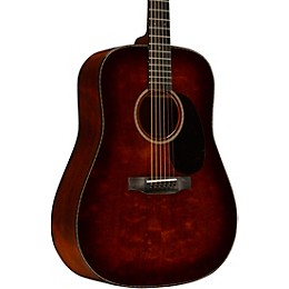 Martin Custom Shop 18 Style All Quilted Mahogany Dreadnought Acoustic Guitar Toasted Burst