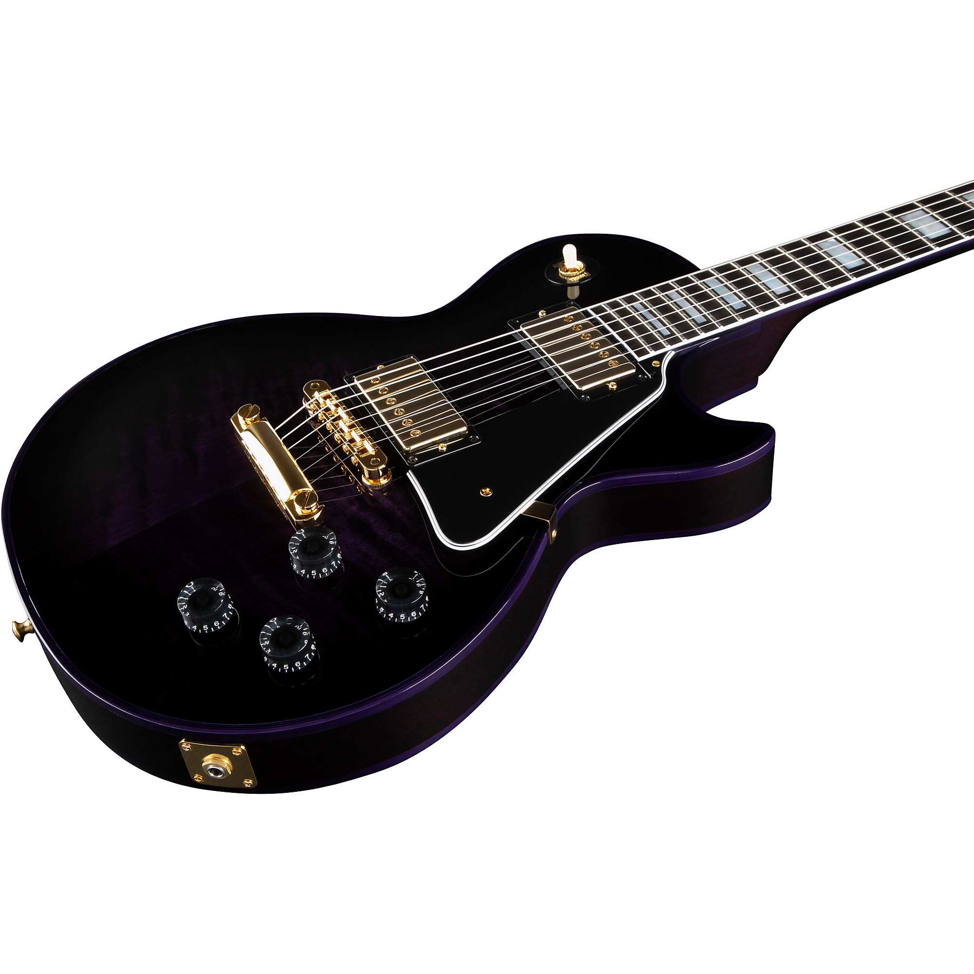 Platinum Gibson Custom M2M Les Paul Custom Widow Electric Guitar