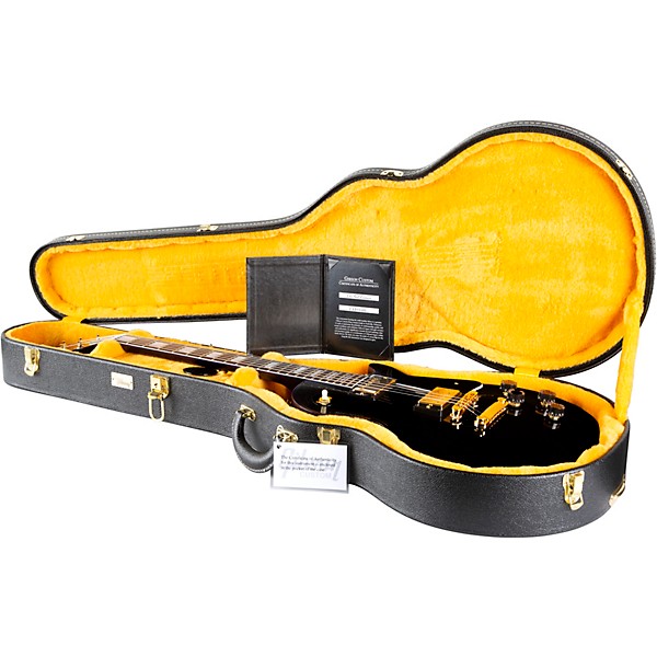 Platinum Gibson Custom M2M Les Paul Custom Widow Electric Guitar