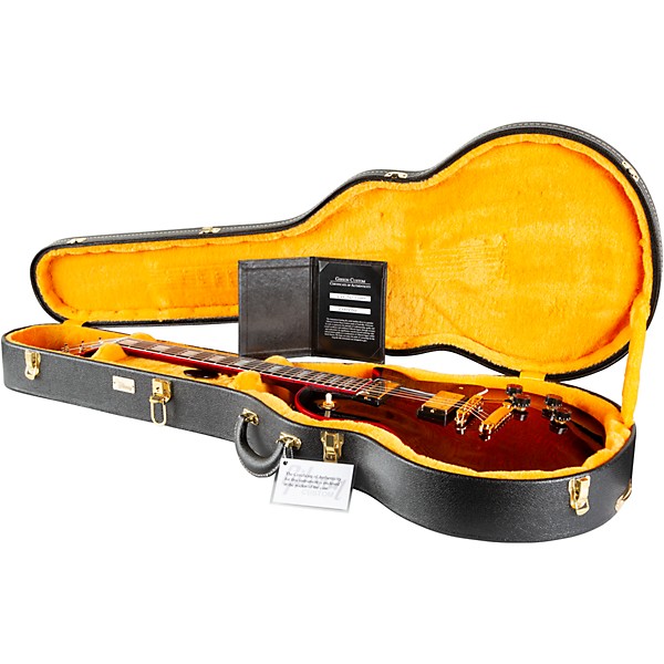 Gibson Custom M2M Les Paul Custom Widow Electric Guitar - Dark Red Widow Burst