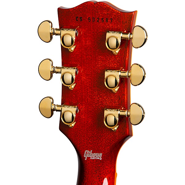 Open Box Gibson Custom M2M Les Paul Custom Widow Electric Guitar - Level 2 Dark Orange Widow Burst 197881454999