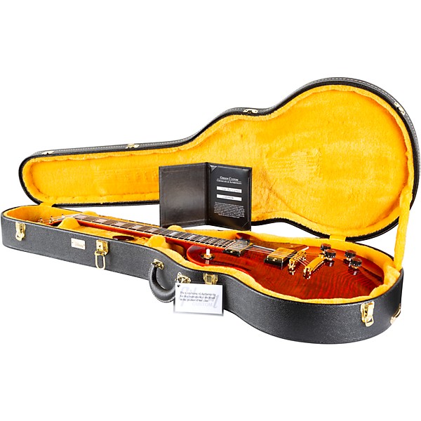 Open Box Gibson Custom M2M Les Paul Custom Widow Electric Guitar - Level 2 Dark Orange Widow Burst 197881454999