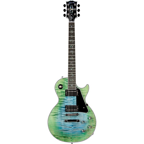 Gibson Custom M2M Les Paul Custom Zodiac AAA Figured Top Electric Guitar Aurora Borealis Burst