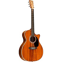 Martin Custom Shop All Flamed Koa Grand Performance Acoustic-Electric Guitar Natural